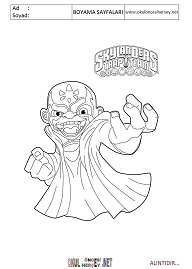 Skylanders boyama sayfaları